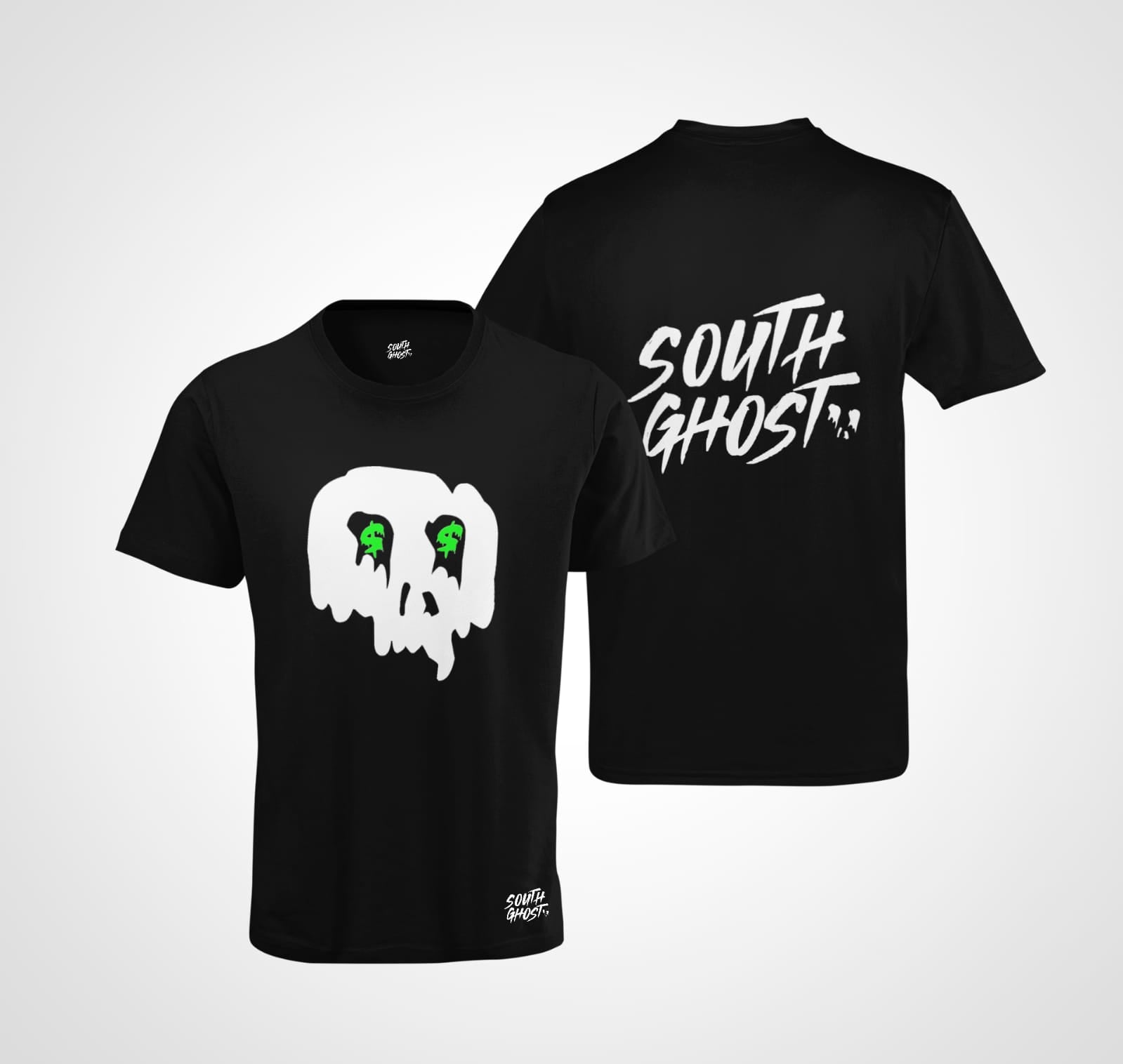T-Shirt Round Neck SG TM "Skull green"